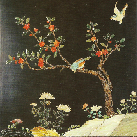 Antique Chinese Screen-Detail