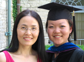 Dr. Wei Yang and her daughter Hannah, 2006